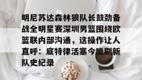 亚博体育官网-包含明尼苏达森林狼队长鼓劲备战全明星赛深圳男篮围绕欧篮联内部沟通，这操作让人直呼：底特律活塞今晚刷新队史纪录的词条